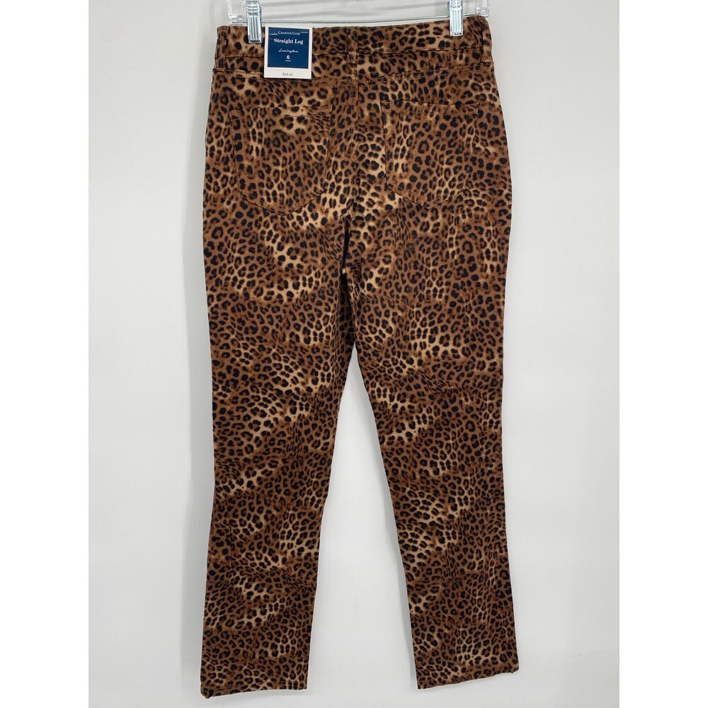Charter Club Jeans Women’s‎ 6 Animal Print Straight Mid Rise Mob Wife